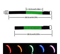 Greensen Luce a Fascia a LED, su Braccialetto Riflettente Braccialetto 3 modalità Regolabili a Prova di Splash Ricaricabile con Ricarica USB per Il Cani Ciclistica Che Cammina (5)
