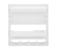 Greensen Mensola Portaoggetti da Parete Sul Comodino del Dormitorio, Organizer in Plastica con Ganci e Adesivo, Facile Installazione per Camera da Letto e Ufficio (WHITE)