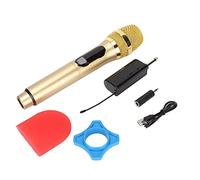 Greensen Microfono Senza Fili per Karaoke Pickup Efficiente Segnale Stabile Plug and Play Applicabile per Conferenze Domestiche All'aperto da 30 Hz a 20 KHz (GOLD)