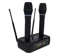 Greensen Microfono Senza Fili Professionale, Doppio Microfono Dinamico A Mano Con Suono Chiaro E Stabile, Corpo In Lega Di Alluminio Per Karaoke, Matrimonio, Concerto E Spettacolo