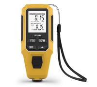 Greensen Misuratore di Spessore della Vernice, Schermo Digitale Ad Alta Definizione con Rilevamento Automatico Fe NFe, Spessimetro a Rivestimento con Display LCD (YELLOW)