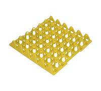 Greensen Portauova in Plastica Portauova Impilabile da 30 Celle (YELLOW) | Robusta Cassa per Uova per Stoccaggio in Fattoria, Trasporto e Uso Domestico, Adatta a Tutte le Dimensioni, Struttura in