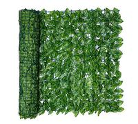 Greensen Rotolo per la delle Foglie Artificiali, Schermo per la della Recinzione Resistente Ai Raggi, Schermo per la della Siepe di Edera Artificiale per la (D)