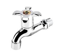 Greensen Rubinetto per Lavatrice in Plastica, Rubinetto per Lavabo, con Maniglia a Beccuccio Singolo, per, Bagno, Vasca da Bagno, Giardino (Prugna)
