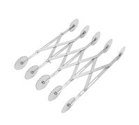 Greensen Rullo da 5 -rad -pazza con Dispositivo di Bloccaggio, Strumento di Cottura da Cucina Regolabile per Tagliare Brownies e Pizze, Taglierina per Impasto a Prova di Ossido