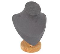 Greensen Supporto per Supporto per Collana, Display Chiaro con Base Robusta, Design Risparmio Spaziale Vetrine dei Negozi, Beige Lo Scenario di Vendita al Dettaglio e Casa (Grey)