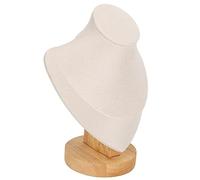 Greensen Supporto per Supporto per Collana, Display Chiaro con Base Robusta, Design Risparmio Spaziale Vetrine dei Negozi, Beige Lo Scenario di Vendita al Dettaglio e Casa (Beige)