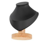 Greensen Supporto per Supporto per Collana, Display Chiaro con Base Robusta, Design Risparmio Spaziale Vetrine dei Negozi, Beige Lo Scenario di Vendita al Dettaglio e Casa (Black)