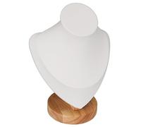 Greensen Supporto per Supporto per Collana, Display Chiaro con Base Robusta, Design Risparmio Spaziale Vetrine dei Negozi, Beige Lo Scenario di Vendita al Dettaglio e Casa (White)