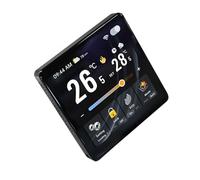 Greensen Termostato Elettrico Smart WiFi, Controllo Temperatura Touch Screen da 4 Pollici con Sensore Integrato e Programmazione Settimanale, per Riscaldamento a Pavimento Elettrico, Uso (BLACK)