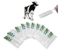 Greensen Test di Gravidanza per Mucche a Strisce, 10Pezzi Kit Rilevazione Gravidanza Bovini con Metodo Colloidale Oro per Test Precoci