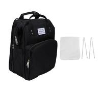 Greensen Zaino per Pannolini da Viaggio, Multi Scomparti con Porta USB, Separazione Bagnato/Asciutto, Tasca Termica per Biberon (BLACK)