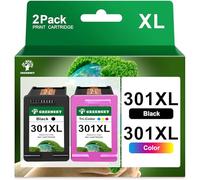 GREENSKY 301 Scheda stampante Multipack Sostituzione per HP 301 XL 301XL Scheda stampante per HP Envy 4500 5530 4502 5534 5532 4504 DeskJet 2540 1010 1514 1510 2544 2549 OfficeJet 4630 2620 4634