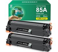 GREENSKY 85A Toner Sostituzione per HP CE285A 85A per HP LaserJet Pro P1102 P1102W M1212NF M1132 MFP M1217NFW M1132 M1212 M1130 P1100 M1136 M1210 M1210MFP M1134 M1134MFP (2 Nero)