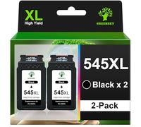 GREENSKY PG-545XL Cartucce Sostituzione per Canon 545 XL Cartuccia per Canon 545 nero per Pixma MG2550 MG2550S TR4550 TS3350 TS3450 TS3150 TR4650 MX495 MX490 TS3351 TS3451 MG2555 TS3151(2 Nero)