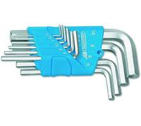 Greenstar 10484 - Set di chiavi a gomito maschio 1,3/1,5/2/2,5/3/4/5/6/8/10"