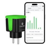 GreenSun Presa collegata esterna - programmatore presa programmabile controllo vocale con contatore di energia, controllo APP Smart Life, IP44 impermeabile per esterno