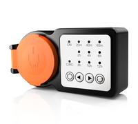 GreenSun Temporizzatore Presa Timer Presa - Timer Temporizzata Programmabile Giornaliero Per Esterno Esterna Meccanico ArancioneI P44 Arancione