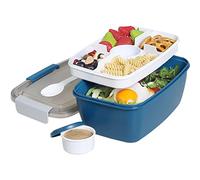 Greentainer To Go,Contenitore per il pranzo con insalatiera da 1927.8 g, grande scatola per il pranzo Bento con coperchio, senza BPA, adatto al microonde e alla lavastoviglie