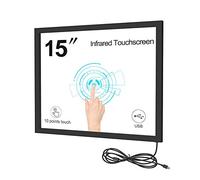 GreenTouch 15 pollici 10 Punti ir Touch Screen, pannello di tocco ir, Sovrapposizione dello schermo di tocco a infrarossi per il monitor di tocco, terminale di pagamento..