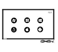 GreenTouch 86 "IR Touch Overlay Infrarossi Multi Touch Frame Senza Vetro Plug and Play