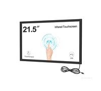 GreenTouch Cornice touch a infrarossi multi interattiva da 21,5 pollici, kit di sovrapposizione touch screen IR, lunetta del pannello touch screen IR con vetro temperato da 3 mm..