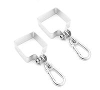 GreenTouch - Set di 2 ganci per altalena, quadrati, 9 x 9 cm, per uno stabile funzionamento delle altalene.