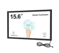 GreenTouch Touch screen a infrarossi da 15,6 pollici a 10 punti, kit di sovrapposizione del pannello touch screen IR con vetro temperato di spessore 3 mm..