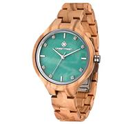 GREENTREEN Orologio da Donna in Legno Leggero: Movimento al Quarzo Giapponese - Analogico per la Vita Quotidiana - Elegante Orologio da Polso per Madre Moglie Figlia Amica