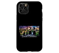 Greenville, Carolina Sud, orizzonte, cascate, parco, scenico, tramonto Custodia per iPhone 11 Pro