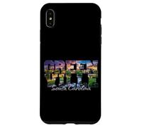 Greenville, Carolina Sud, orizzonte, cascate, parco, scenico, tramonto Custodia per iPhone XS Max