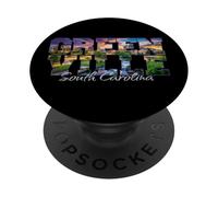 Greenville, Carolina Sud, orizzonte, cascate, parco, scenico, tramonto PopSockets PopGrip Adesivo