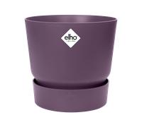 Elho Greenville Round 40 - Vaso per Esterno - Ø 39.0 x H 36.8 cm - Viola/Vintage Prugna