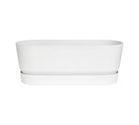 elho greenville trough long, 50 cm - Bianco