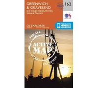 Greenwich and Gravesend (Map) OS Explorer Active Map