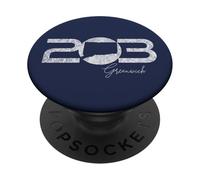 Greenwich Connecticut 203 Codice area Nutmegger CT City Pride PopSockets PopGrip Adesivo