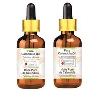 Greenwood Essential Puro Olio Di Calendula (Calendula Officinalis) con contagocce in vetroGrado terapeutico naturale 100mlX2 (6.76 oz)