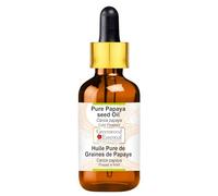 Greenwood Essential Puro Olio di Semi di Papaya (Carica papaya) con contagocce in vetro spremuto a freddo 50ml (1.69 oz)