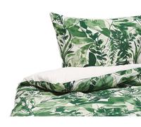 GREENWOOD Set Copripiumino Raso di Cotone Verde 155x220 cm