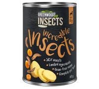 Greenwoods Insects con Patate e Carote Alimento umido per cani - Set %: 12 x 375 g