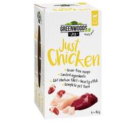 Prezzo speciale! 24 x 85 g Greenwoods Joy Alimento umido per gatti - Filetto di Pollo