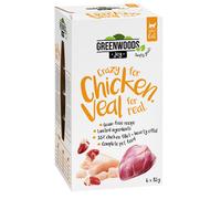 Greenwoods Joy 48 x 85 g Alimento umido per gatto - Filetto di Pollo con Vitello