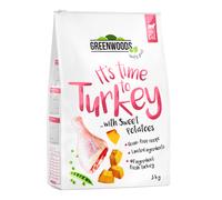 Greenwoods Tacchino con Patate dolci, Piselli e Zucca - Set %: 3 x 3 kg