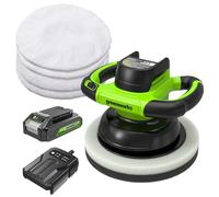 Greenworks 24V Lucidatrice Per Auto, a Batteria senza fili, con Batteria da 2Ah e Caricabatterie