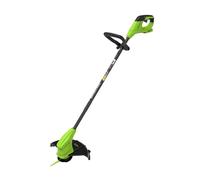 Greenworks 24V Tagliaseta Brushless Gen2 per giardini piccoli e medi, larghezza di taglio di 25 cm, include 20 lame di plastica senza batteria e caricabatterie, Verde ST2502