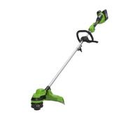 Greenworks 48V(2x24V)Tagliabordi a Batteria per Giardini Piccoli e Medi,Ampiezza Taglio40cm, Erogazione a Pressione,Doppio Filo di Nylon2mm, SENZA Batterie 24V e Caricabatterie,Garanzia 3Anni GD24X2TX