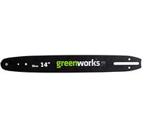 Greenworks Barra di Ricambio per Motosega a Catena, Lama Guida di 35cm adatta alla Motosega a Catena G40CS15 della Serie da 40 Volt di Greenworks