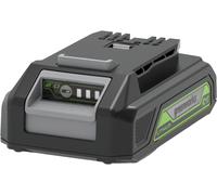 Greenworks Batteria da 24V 2Ah - Potente Batteria agli Ioni di Litio da 24V Originale Greenworks, Design Leggero con Indicatore LED dello Stato di Carica a 3 Livelli, Garanzia 2 Anni - G24B2