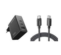 Greenworks Caricatore USB C rapido 100W Pod a 3 Porte PPS-AP100EA +100W 1M CavoC Type C PD 2.0, Compatibile con MacBook Pro/Air, iPad Pro, Galaxy S24/23, iPhone, Pixel e altro ancora, Garanzia 3 Anni