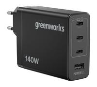 Greenworks Caricatore USB C rapido 140W Pod a 4 Porte PPS-AP140EA + 2pcs 140W 2M Cavo Type C PD 2.0, Compatibile con MacBook Pro/Air, iPad Pro, Pixel e altro ancora, Garanzia 3 Anni -ACC2CCA